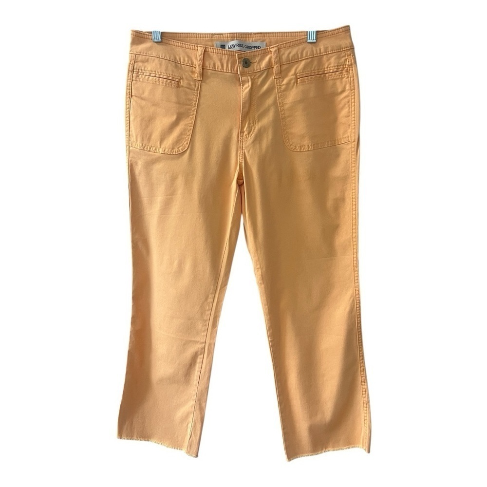 Gap Low Rise Cropped Orange/ Peach color Stretch Pants Size 10 Women
